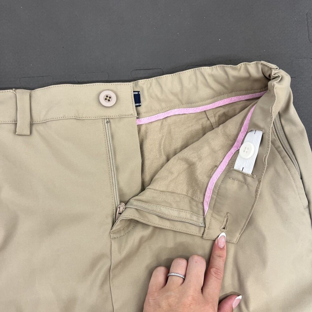 Girls Lands End Size 16 Khaki Skirt Uniform 16 Inch Length 100% Polyester Chrty - Picture 6 of 14